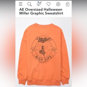 American Eagle oversized sweatshirt, online exclusive, Halloween 🎃🌛🍺